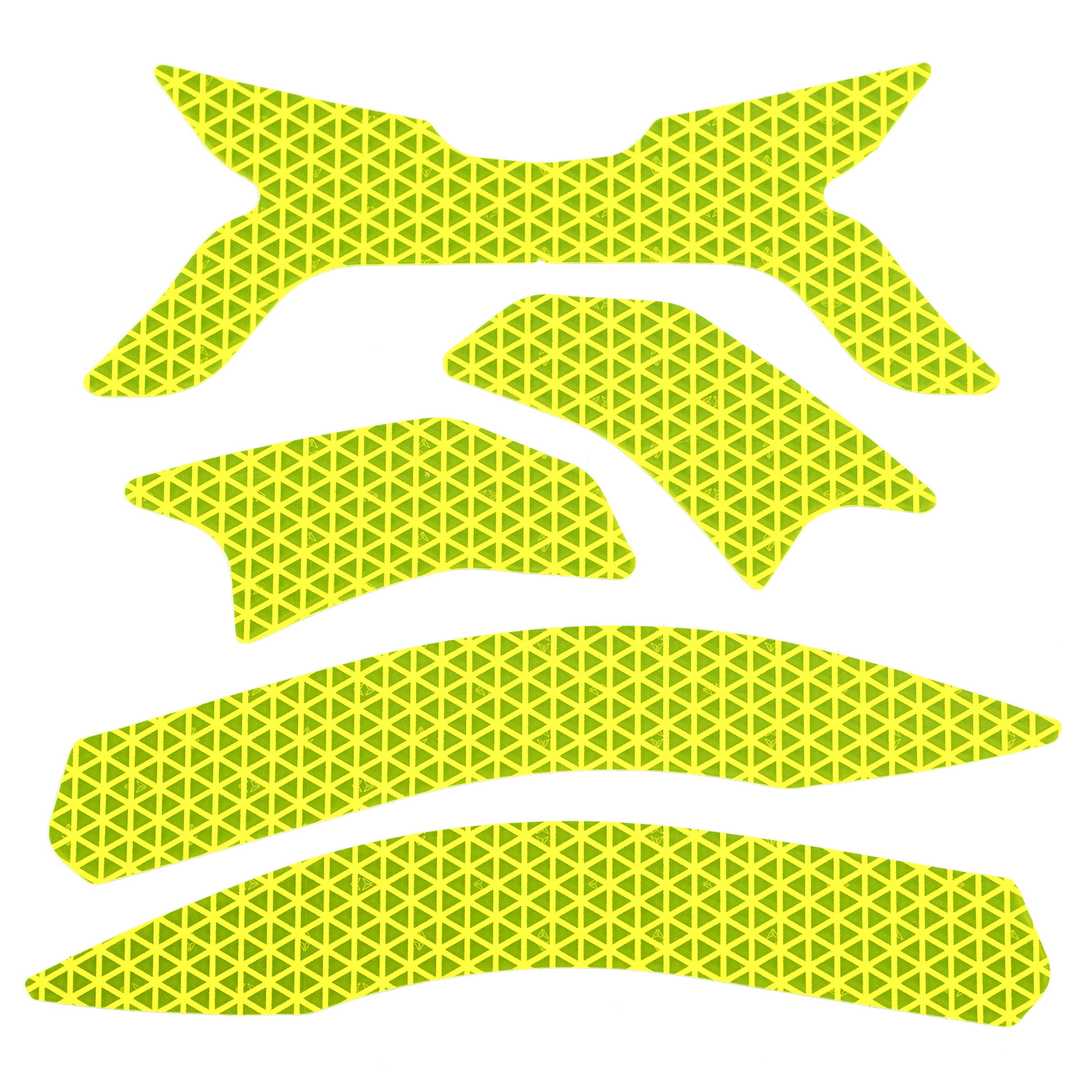 Retro reflective stickers, Microprism, Yellow